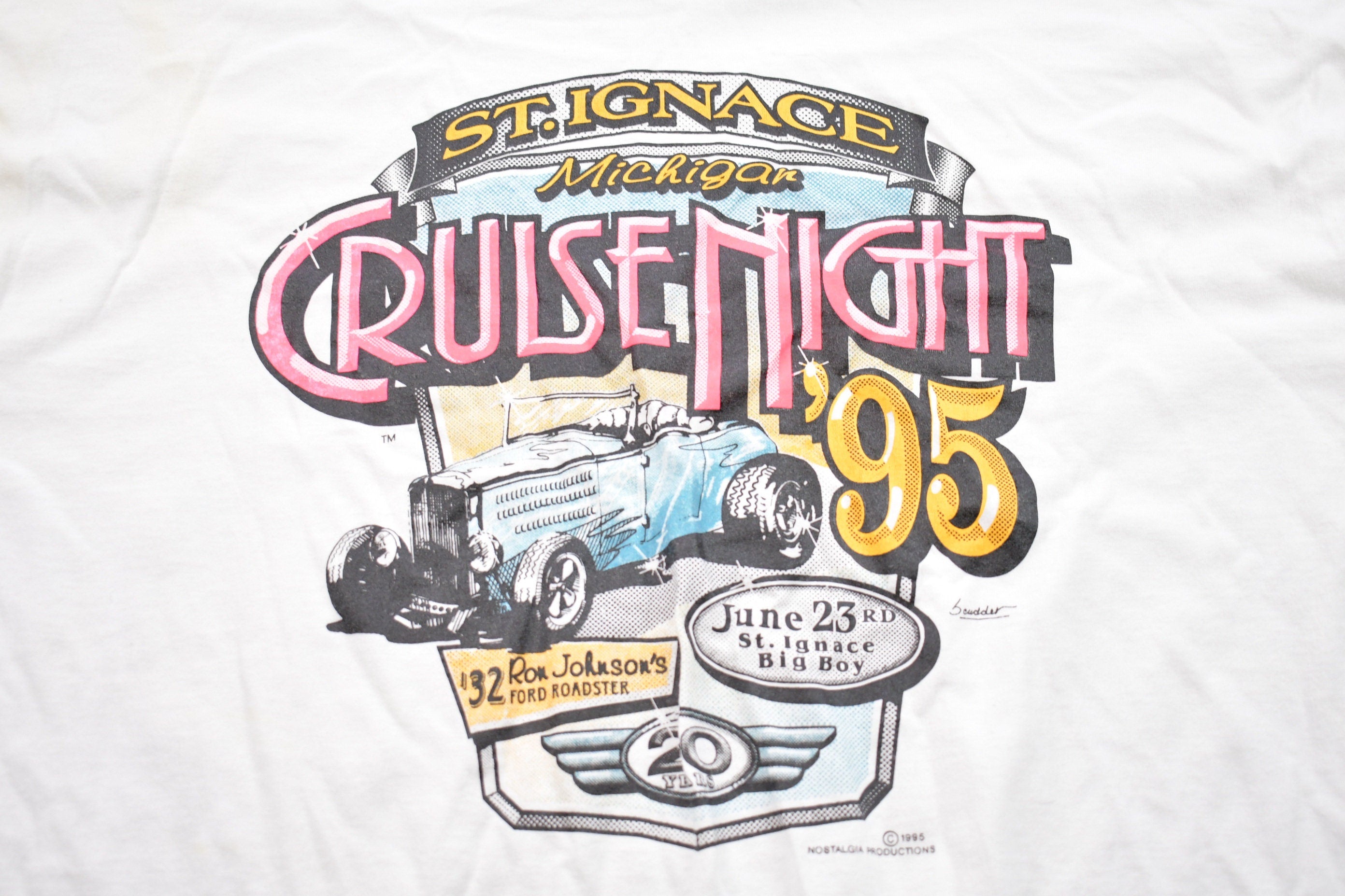 Vintage 1995 Cruise Night Graphic T-Shirt