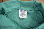 Vintage 1980s Singer Safety Fire Retardant Snap Button Shirt