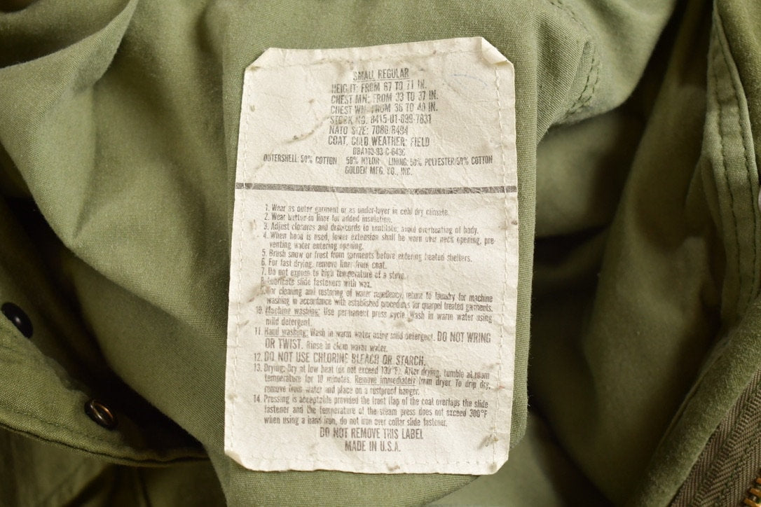 Vintage 1990s M-65 Military Field Coat