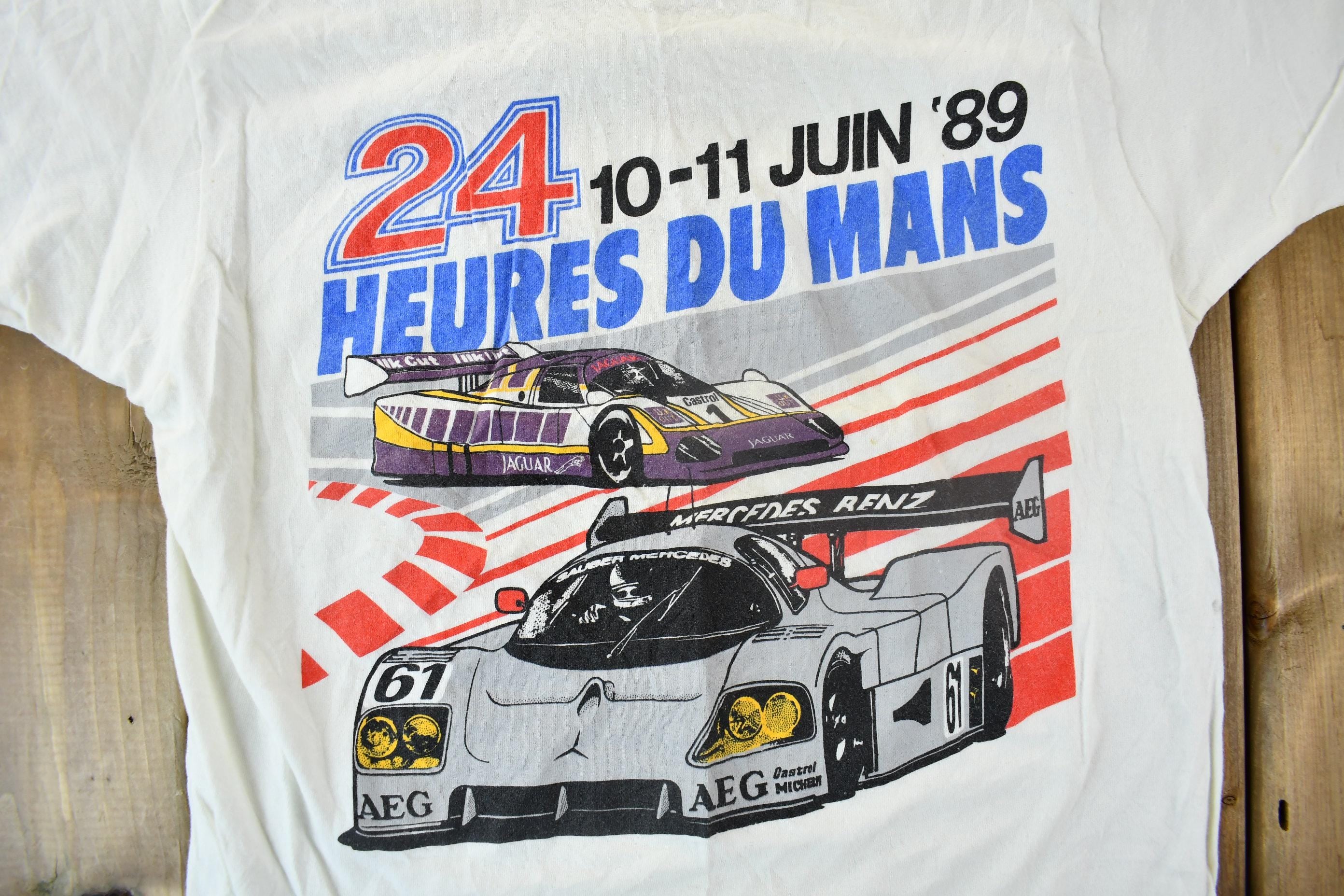 Vintage 1989 24 Heures Du Mans Racing Graphic T-Shirt