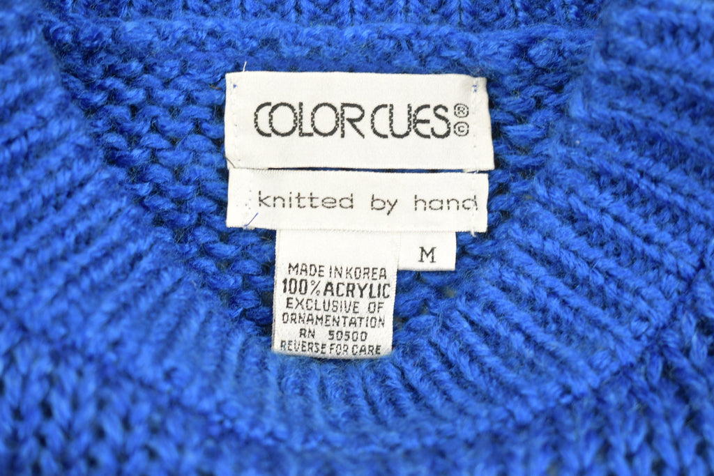 Vintage 1980s Marry Go Round Horse Knitted Sweater  Vintage 90s  Crewneck  Pattern Sweater  Outdoor  Pullover  Hand Knit  Carousal