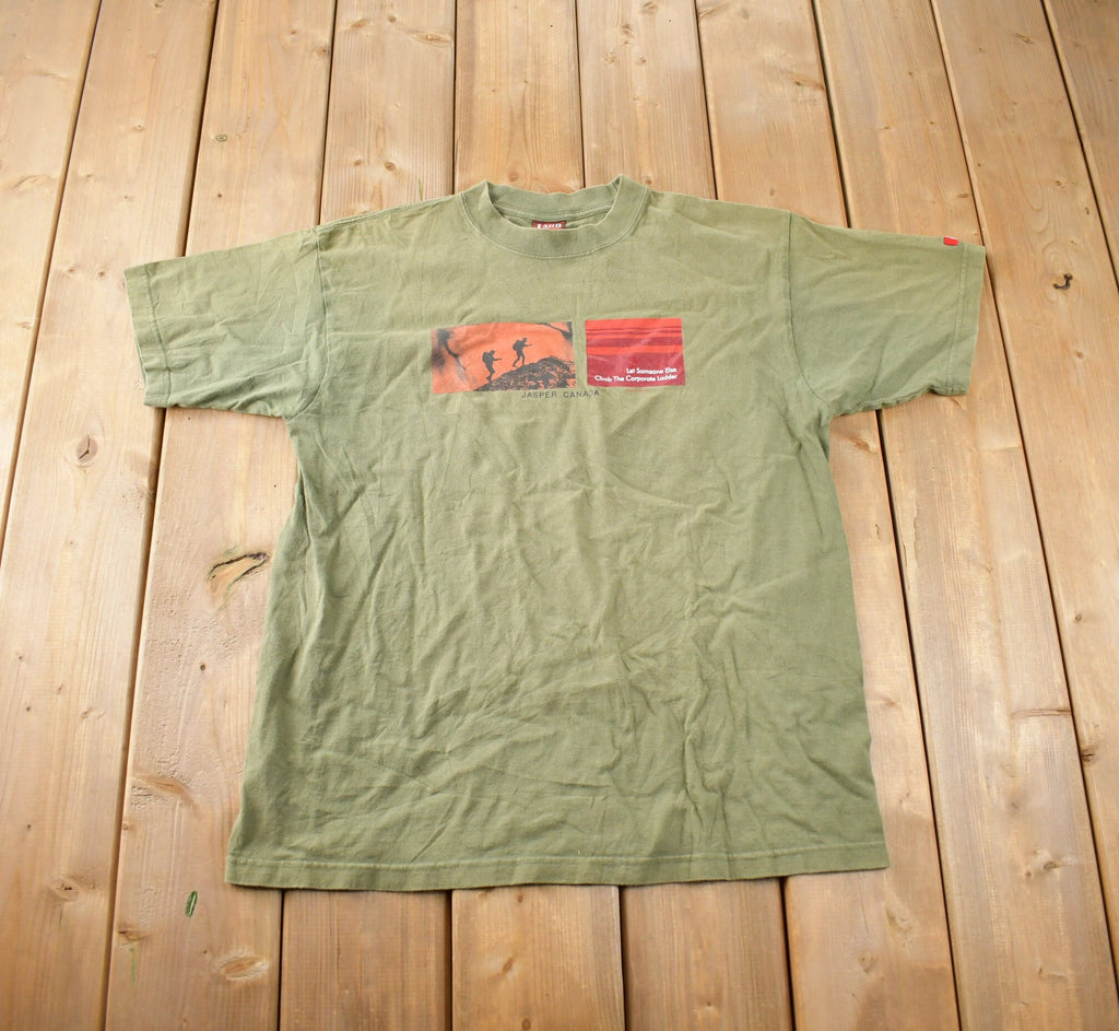 Vintage 1990s Jasper Canada Souvenir Travel T Shirt Made In Canada Size L