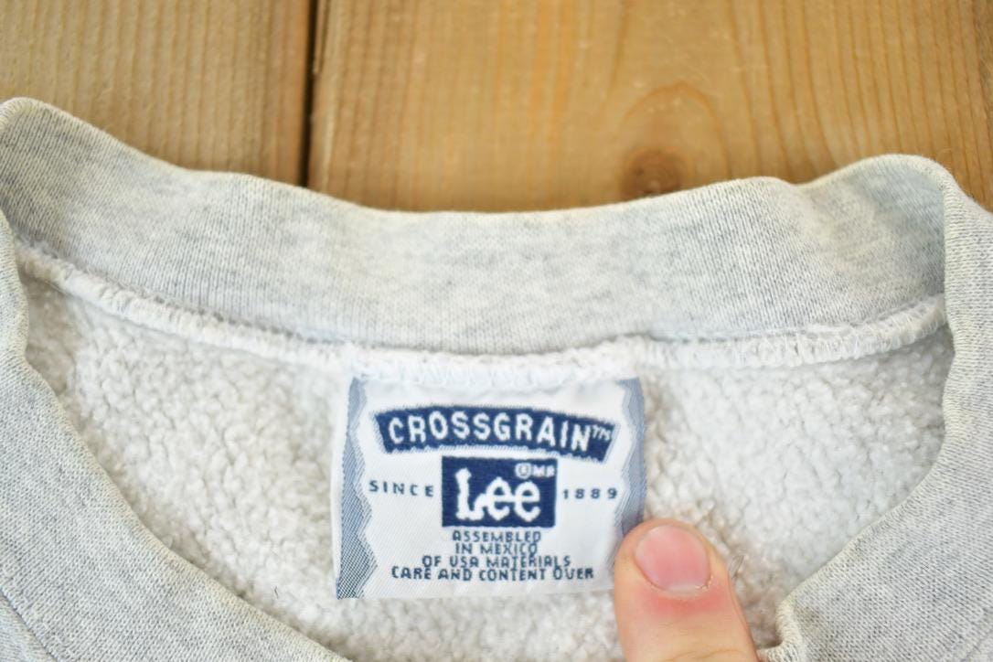 Vintage 1990s Illinois Souvenir Lee Crossgrain Crewneck Sweatshirt Made In USA  90s Crewneck  Souvenir Sweater  Streetwear  Travel
