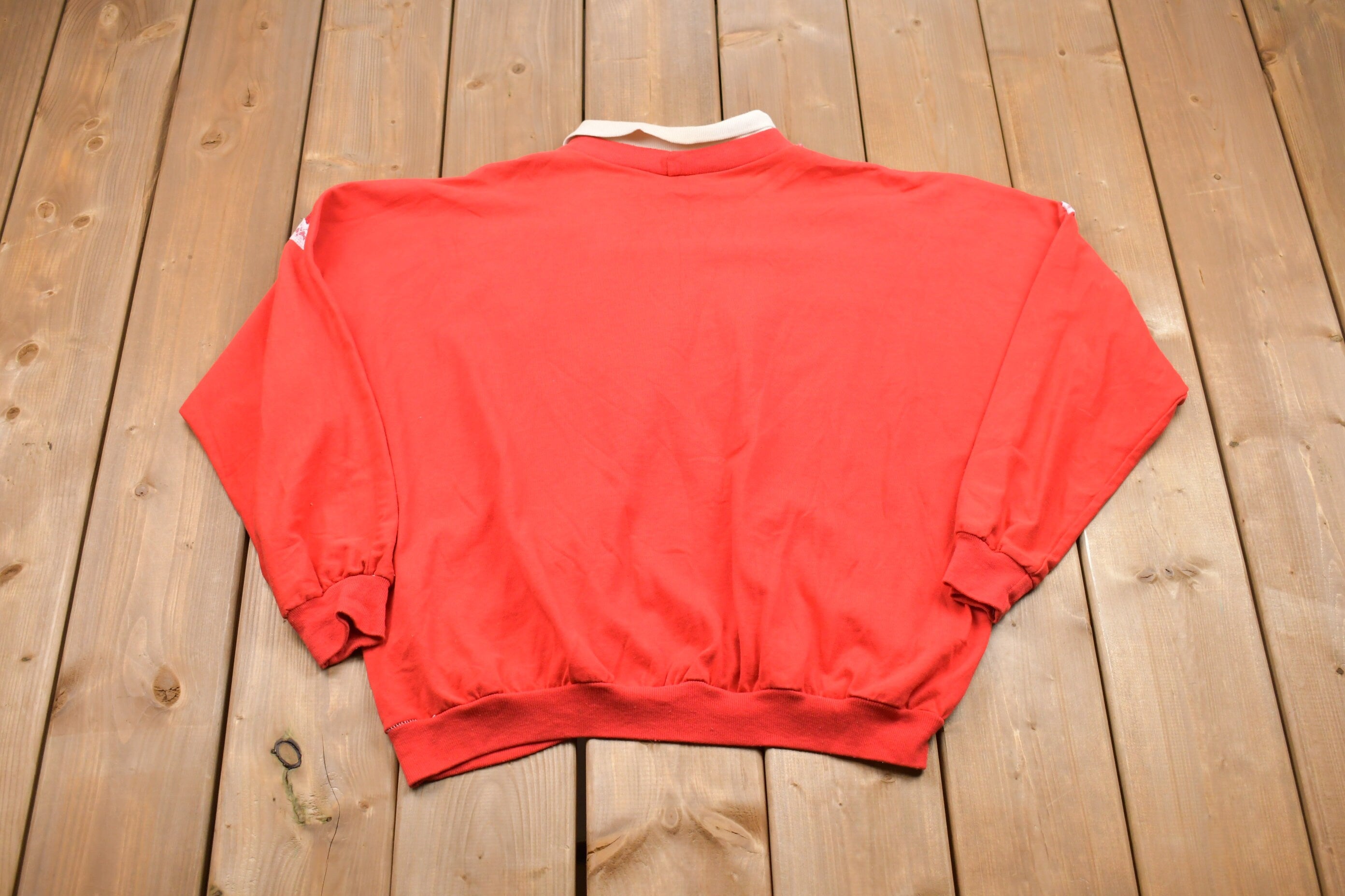 Vintage 1990s Paisley Collared Crewneck Sweatshirt