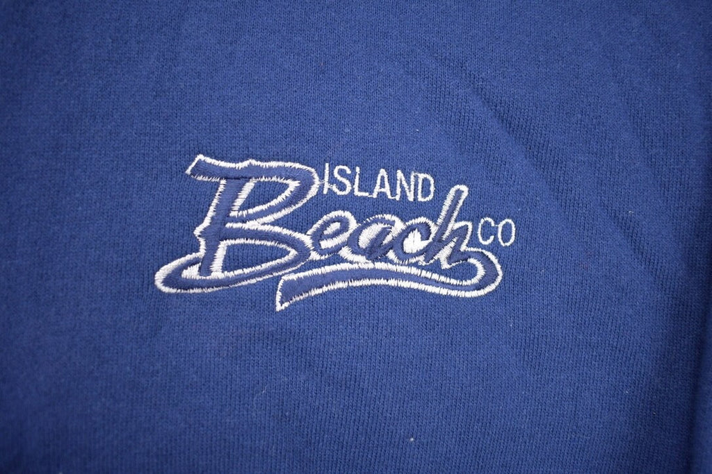 Vintage 1990s 'Island Beach Co' Quarter Zip Sweatshirt