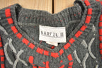 Vintage 1990s Barrel Made In USA Knitted Cable Knit Sweater