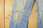 Vintage 1970s Lee Distressed Flare Denim Jeans Men's 30 x 31