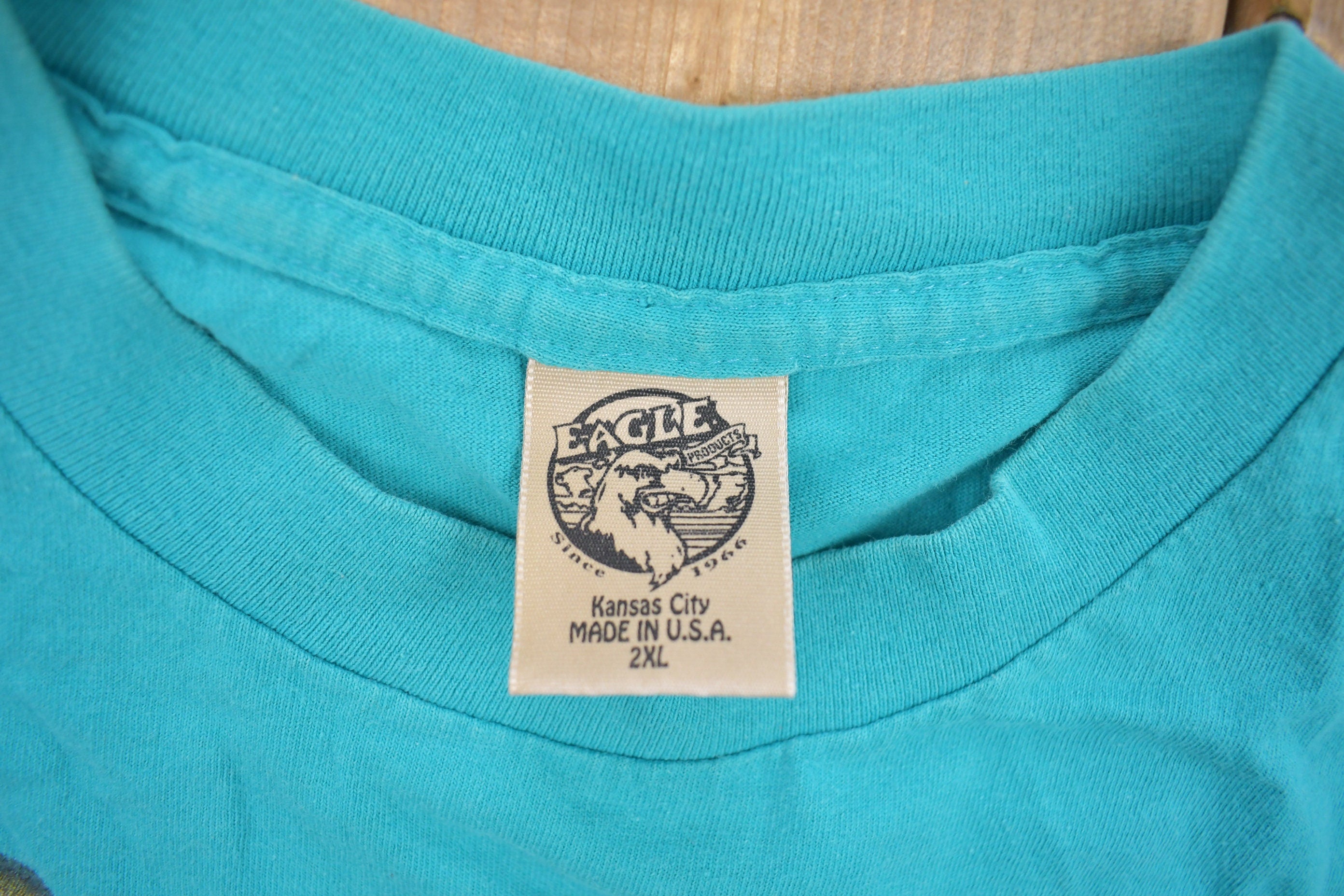 Vintage 1994 North Dakota Cow Skull Graphic T-Shirt