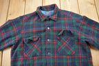 Vintage 1970s Pendleton Plaid Button Up Board Shirt