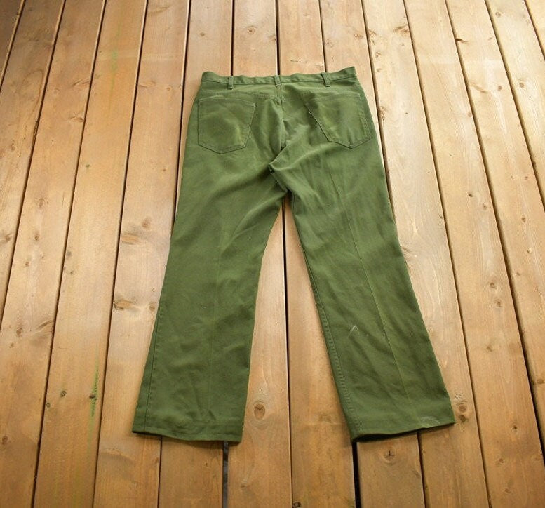 Vintage 1980s Levi's Green Pants Size 36x30