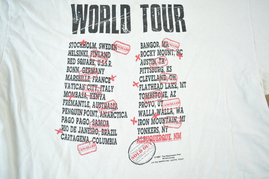 Vintage 1987 Billy & The Boingers Band T-Shirt Tour Men's XL