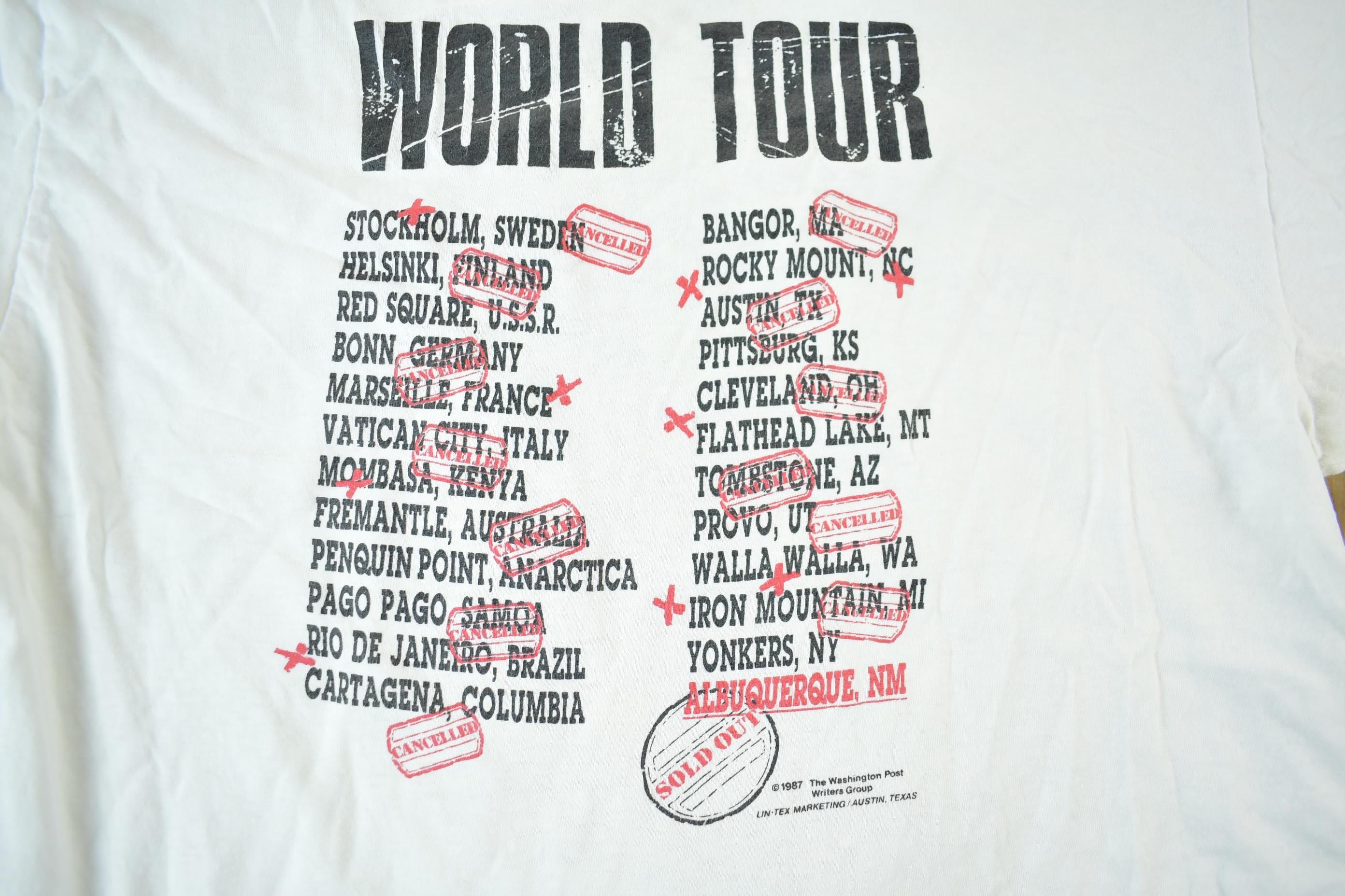 Vintage 1987 Billy & The Boingers Band T-Shirt Tour Men's XL