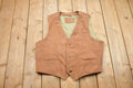 Vintage 1980s Roundtree & Yorke Brown Leather Vest