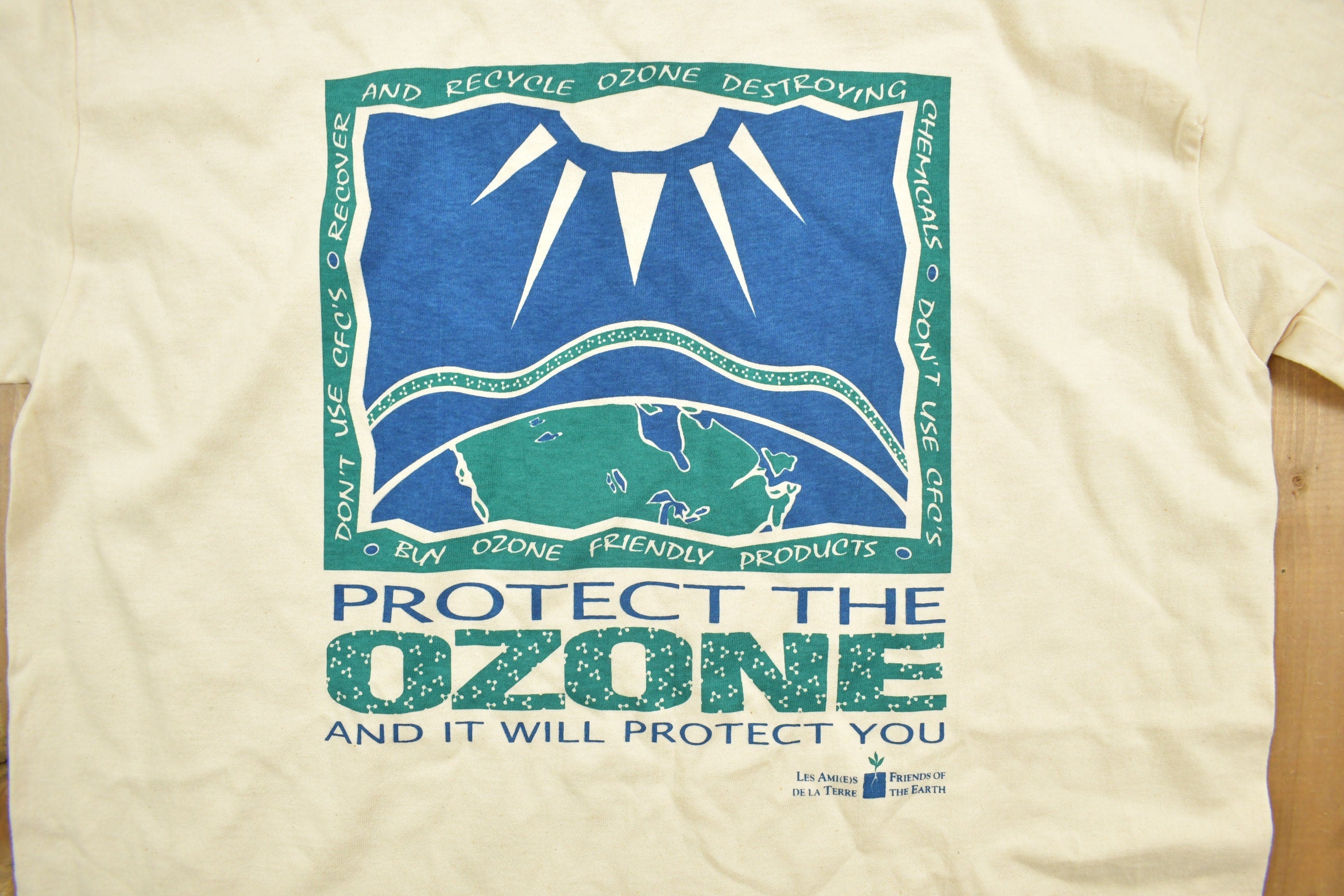 Vintage 1990s Protect The Ozone Graphic T-Shirt
