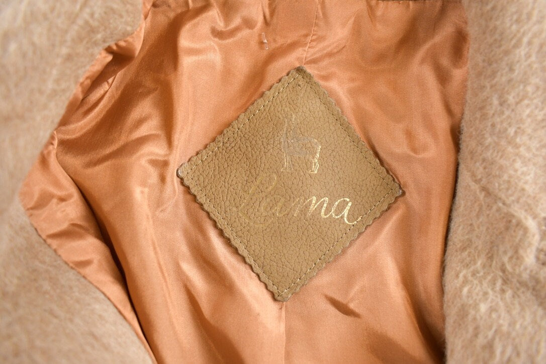 Vintage 1970's Lama Fur Coat
