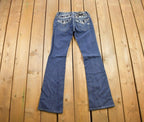 Vintage Y2K Miss Me Bedazzled Low Rise Jeans Size 26x31