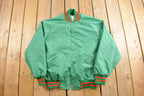 Vintage 1980s Delong Area Erectors Bomber Jacket