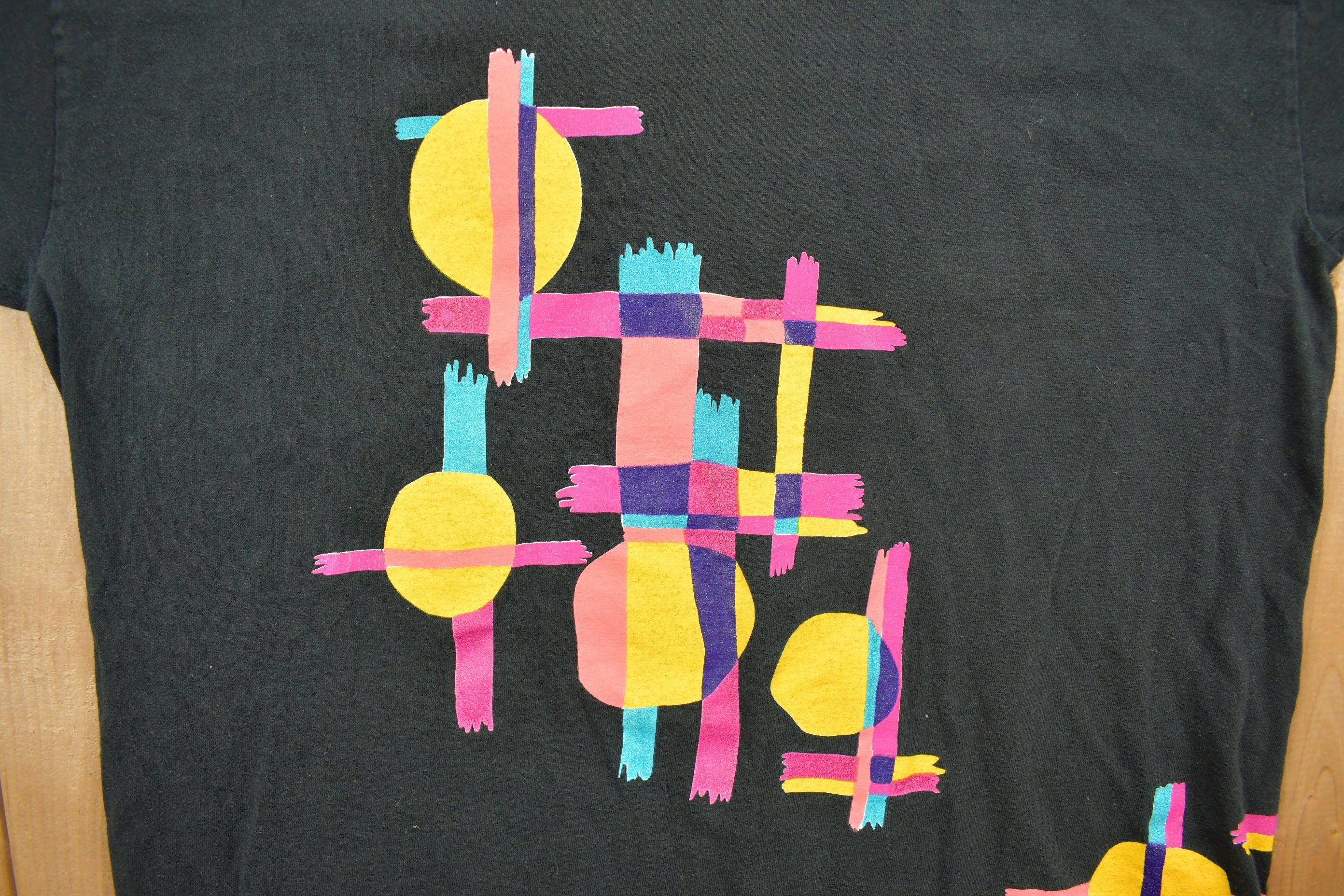 Vintage 1990s Art Abstract Graphic T-Shirt