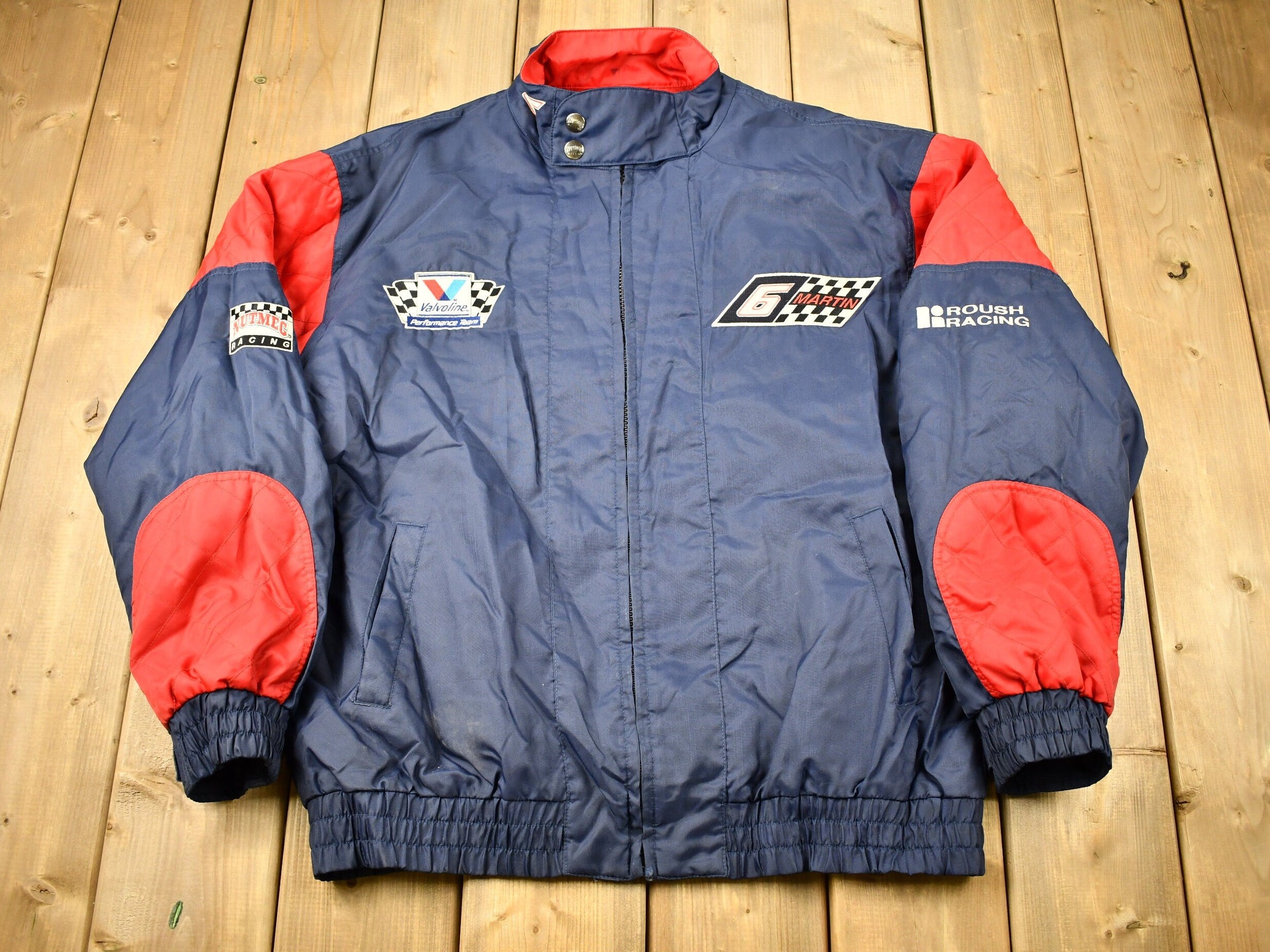 Vintage 1990s Mark Martin Nascar Racking Windbreaker