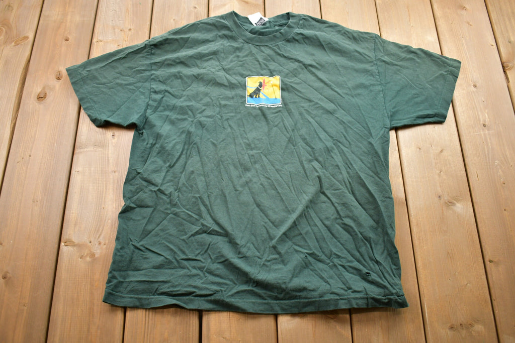 Vintage 1990s Don't Stick Your Head Out Moving Cars T-Shirt