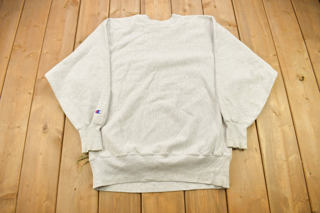 Vintage 1990s Grey Champion Reverse Weave Crewneck
