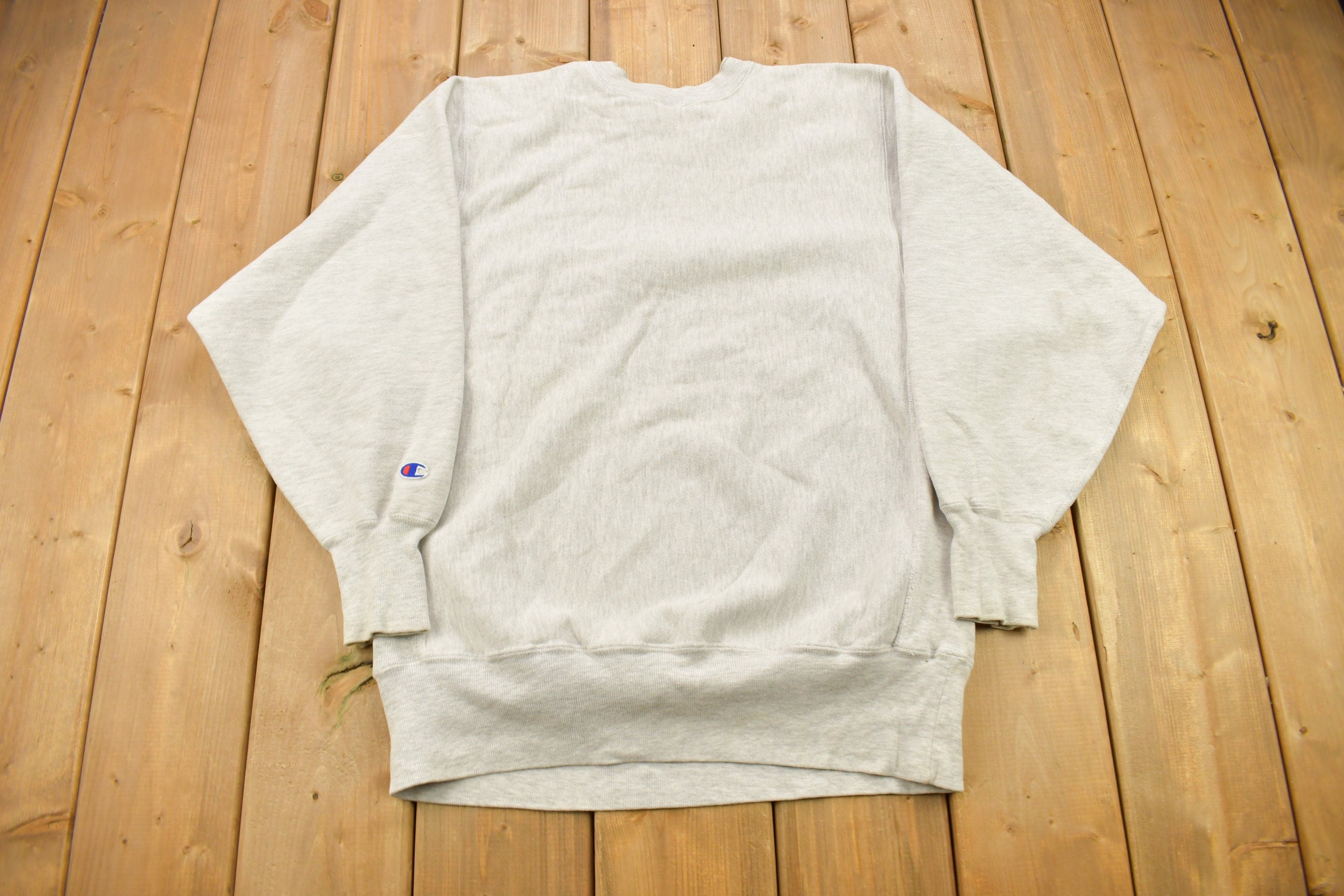 Vintage 1990s Grey Champion Reverse Weave Crewneck