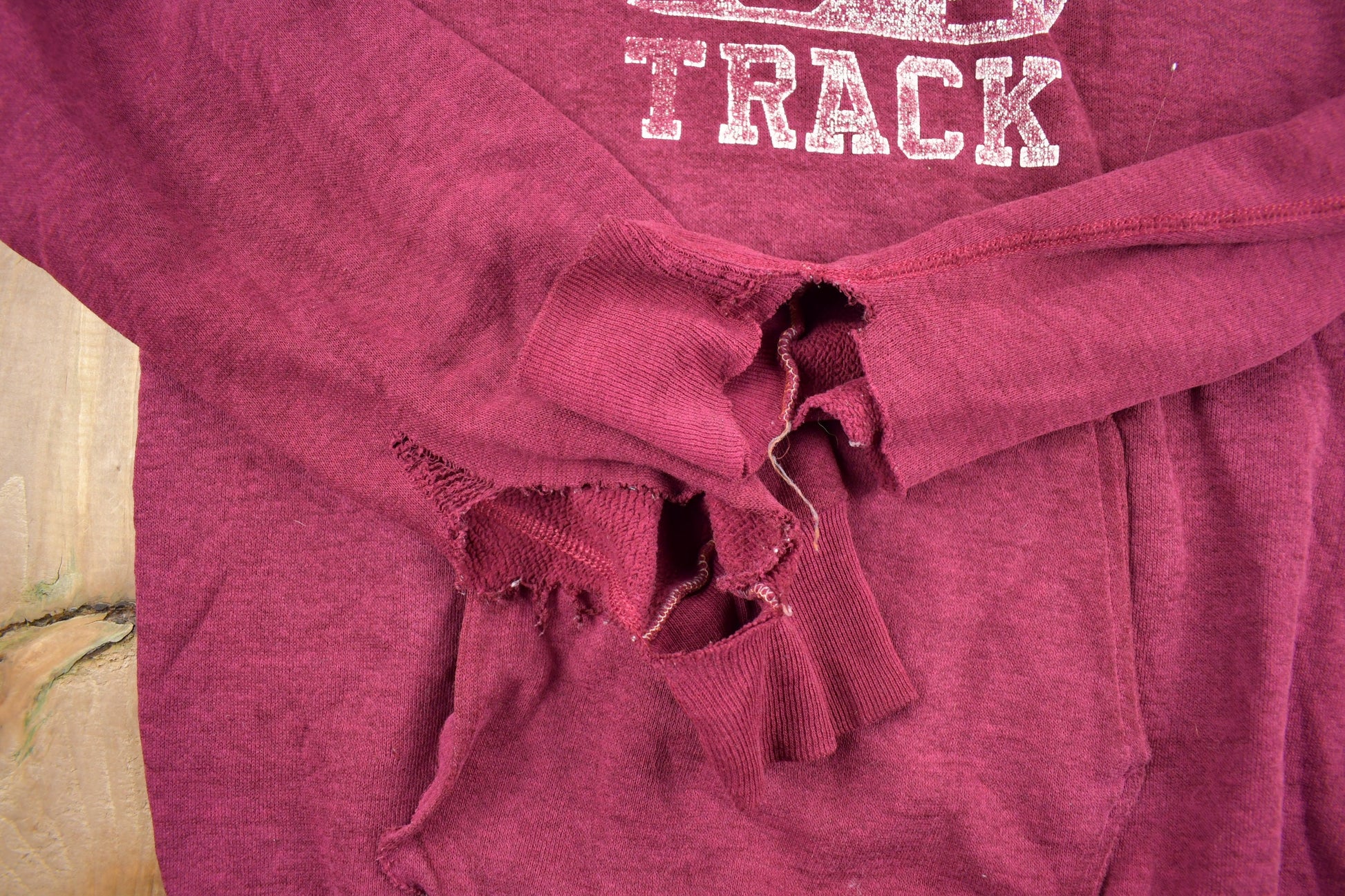 Vintage 1980s Mt Vernon Track Graphic Hoodie