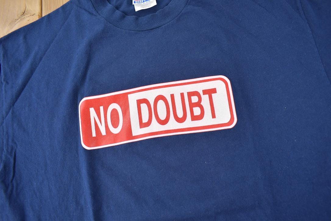 Vintage 1995 No Doubt Any Time Rock Band Tee Size XL