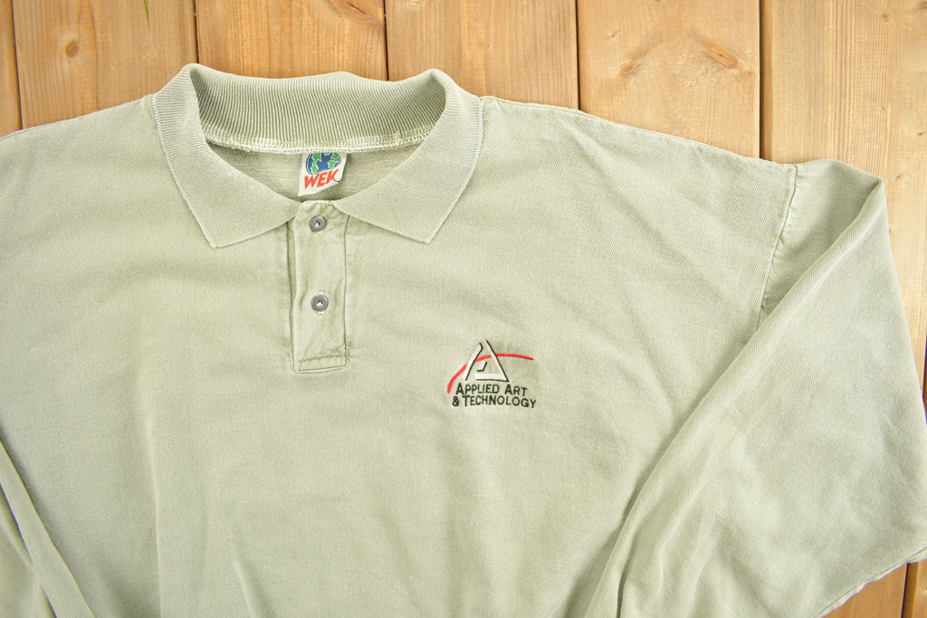 Vintage 1990s Applied Art & Technology Quarter Button Up Sweatshirt