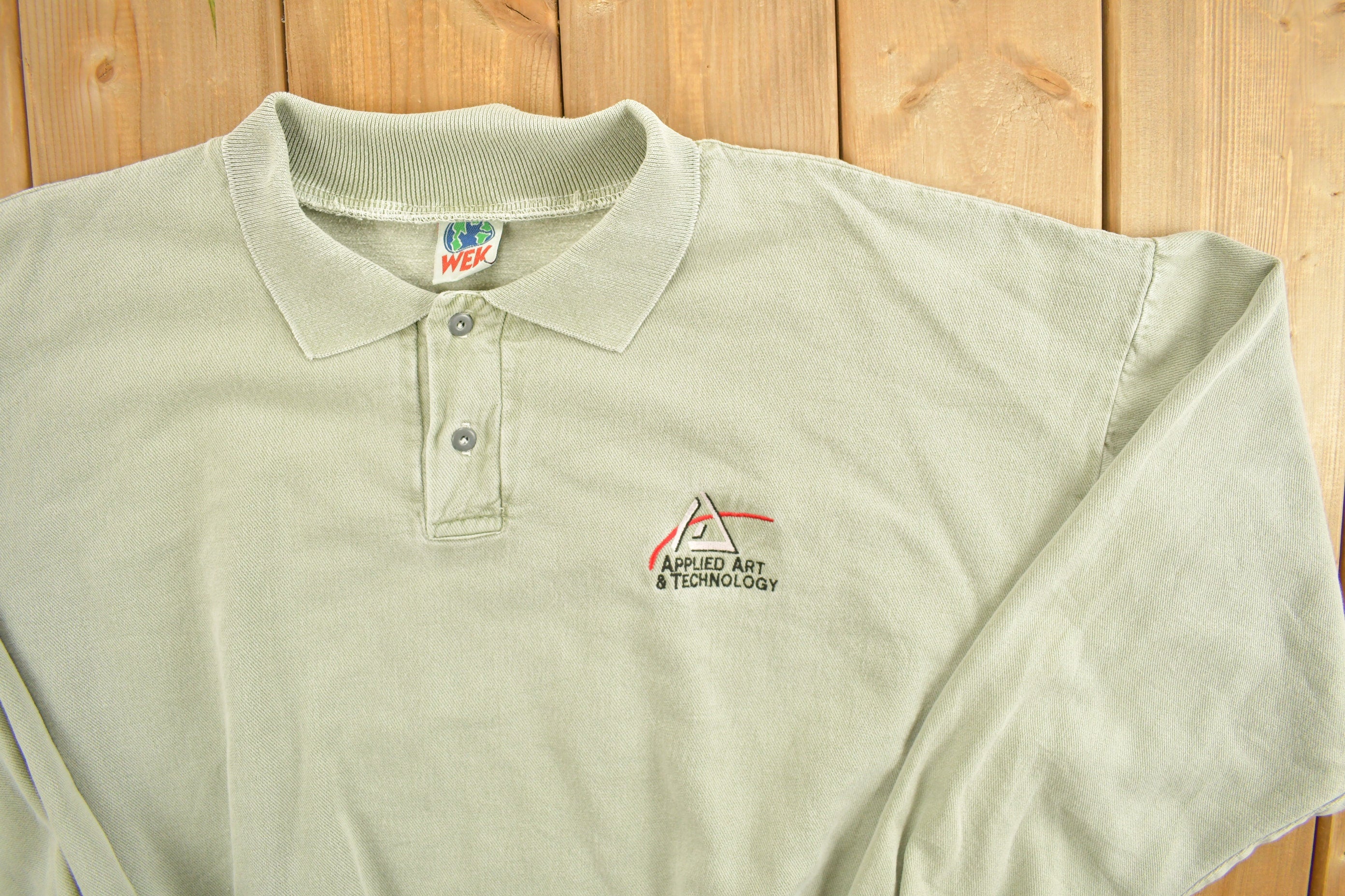 Vintage 1990s Applied Art & Technology Quarter Button Up Sweatshirt