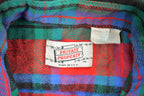 Vintage 1990s Red Green Blue Plaid Flannel Button Up Shirt