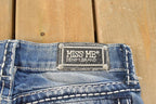 Vintage Deadstock Y2K Miss Me Bedazzled Low Rise Jeans Women's Size 26x31