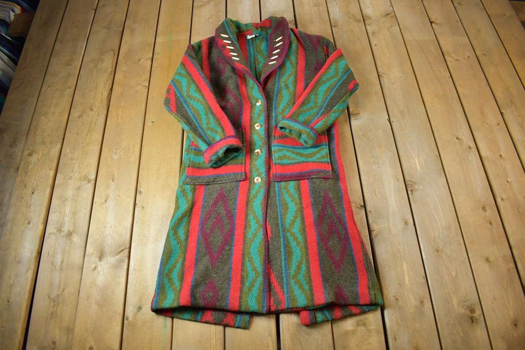 Vintage 1970s Milley Stockman Western Pattern Button Up Jacket Made In USA
