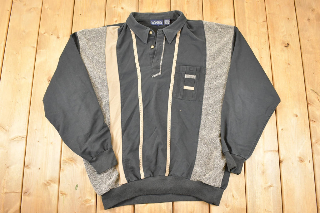 Vintage 1990s Falcon Bay Quarter Button Shirt Men's XLT