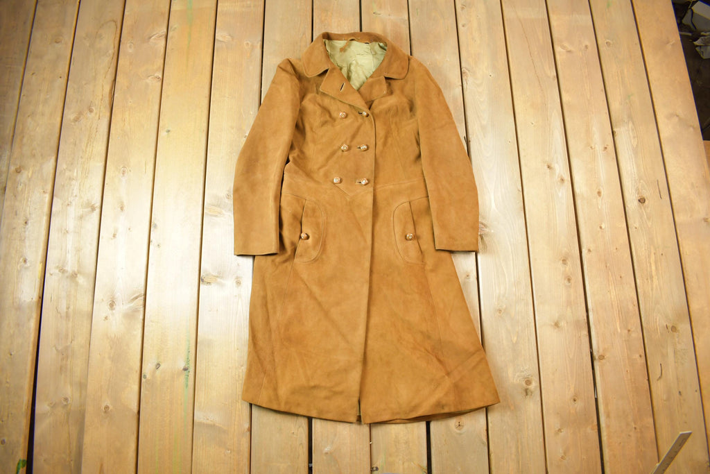 True Vintage 1960s Tilopel Women's Suede Trench Coat