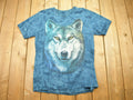 Vintage 1990s Grey Wolf Tie Dye Graphic T Shirt