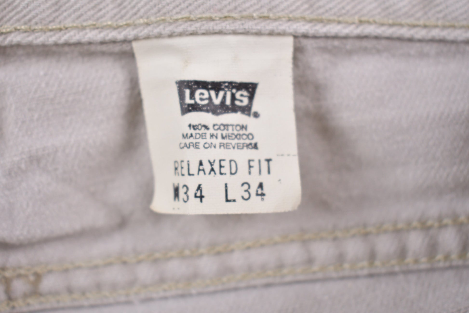 Vintage 1980s Levi's 540 Brown Tab Jeans Size 33 x 32