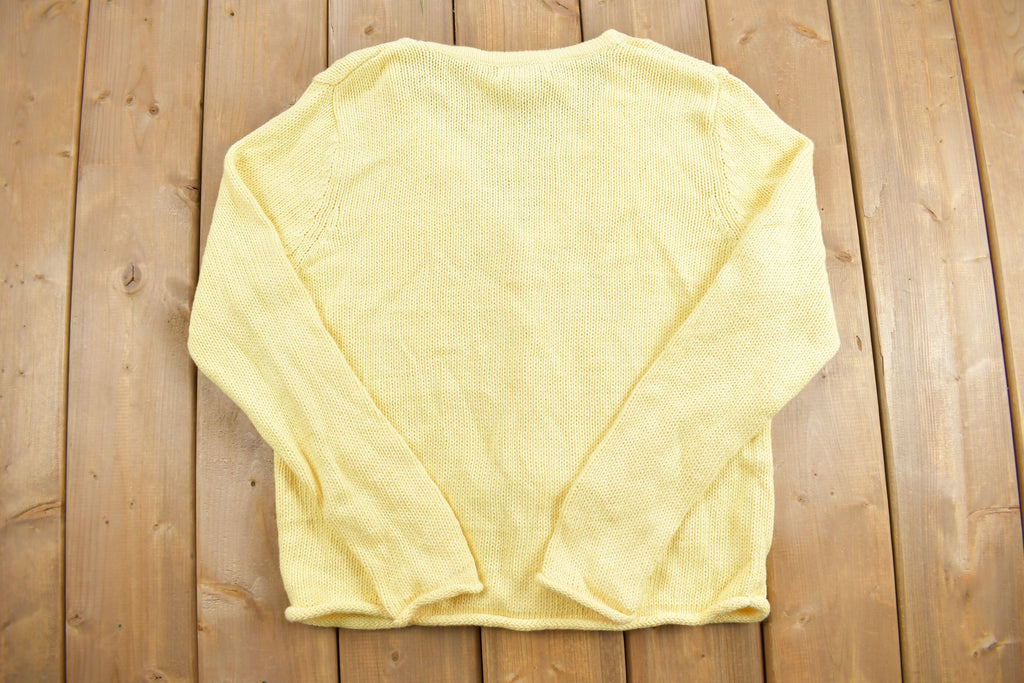 Vintage 1990s Tribeca Studio Knit Cardigan Sweater  Vintage Cardigan  Button Up  Blank Cardigan  Basics  Essentials