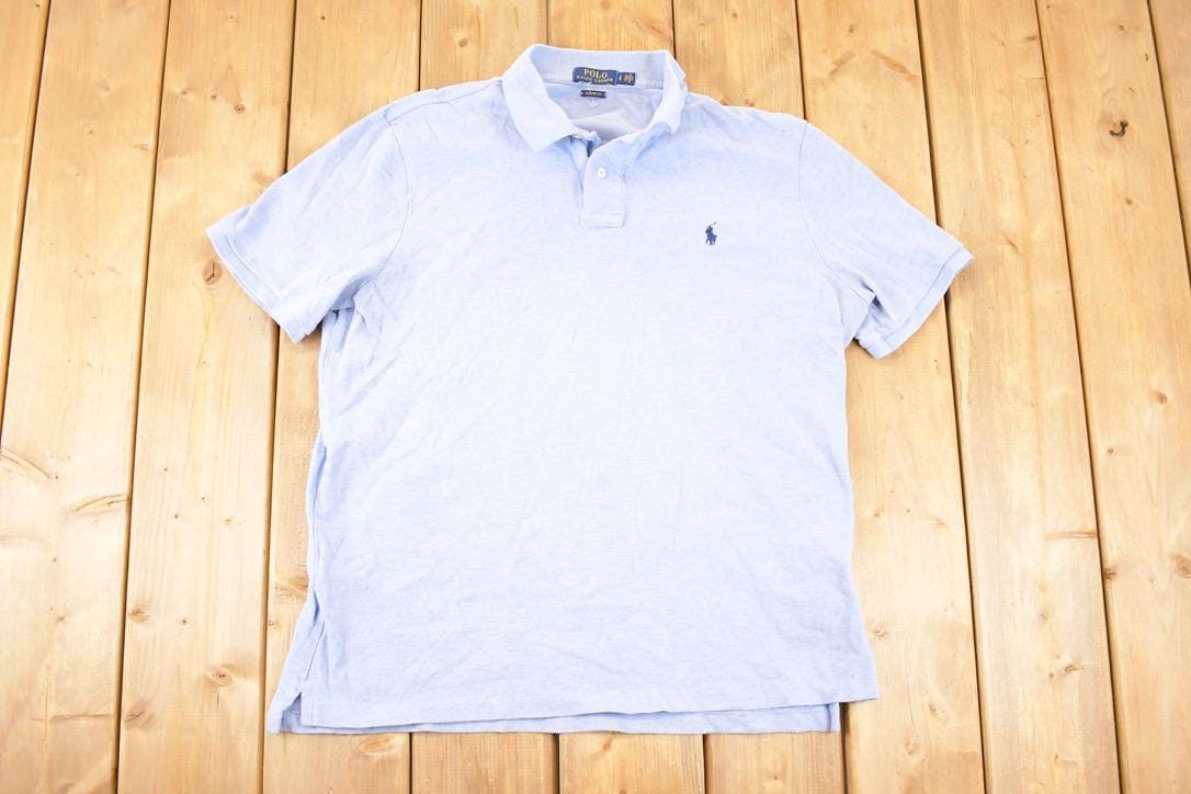 Vintage Y2K Polo By Ralph Lauren Button Up Shirt Men's L / 2000's Preppy Style / Boxy Fit Polo