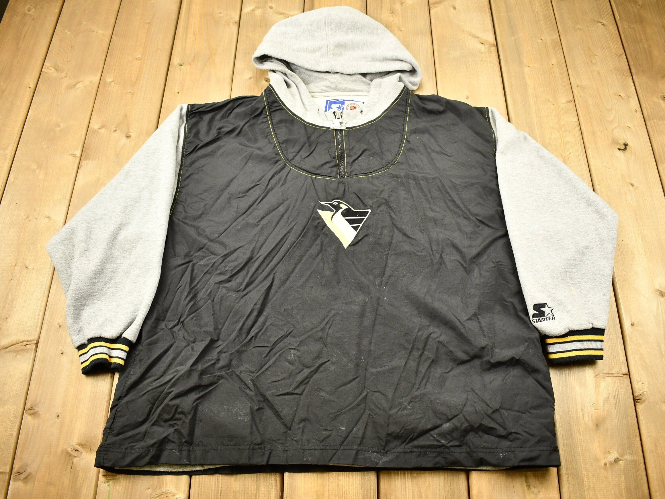 Vintage 1990s Pittsburgh Penguins NHL Starter Hoodie