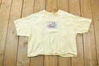 Vintage 1990s Montana Fancy Mixed Wildflowers Souvenir T-Shirt / Streetwear / Made In USA / Vacation Tee / Travel T Shirt