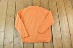 Vintage 1990s Mr Poodle Hand Loomed 100% Wool Cable Knit Crewneck Sweater