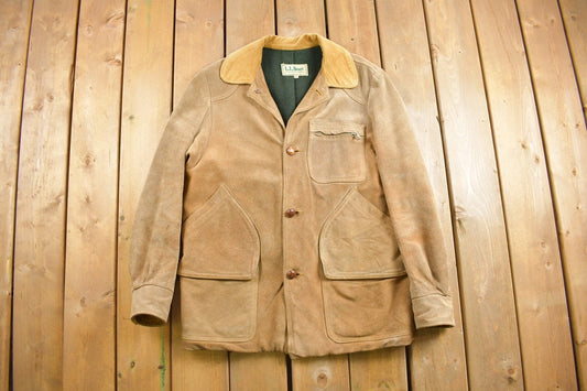 Vintage 1970s LL Bean Chore Coat / Workwear / Streetwear / Made In USA / 90s / Blanket Lined Jacket / D Pocket / Union Made