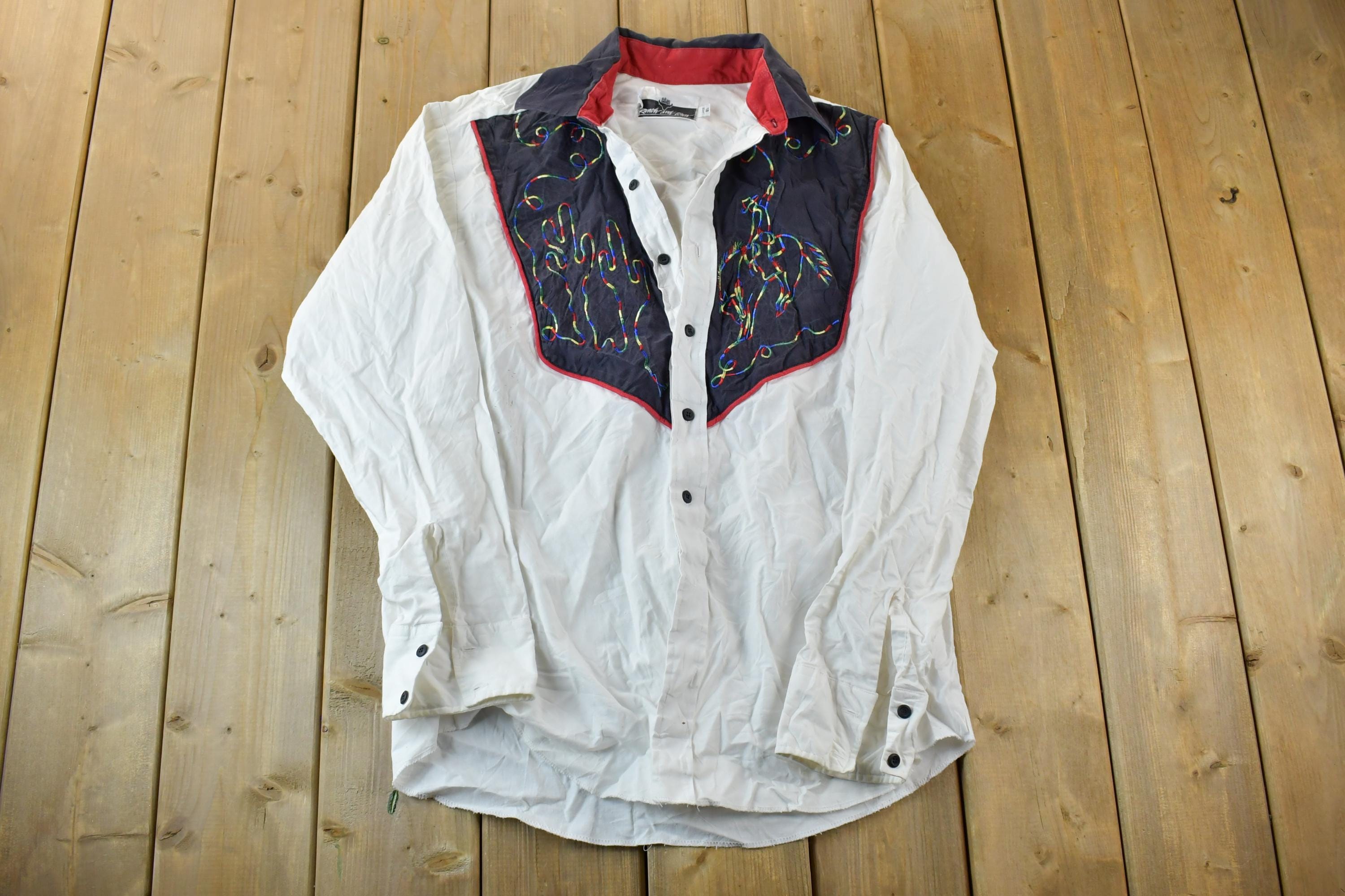 Vintage 70s Ranch And Town Western Button Up Shirt