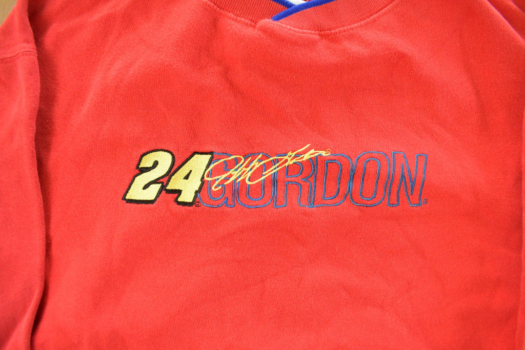 Vintage 1990s Nascar Racing Jeff Gordon Crewneck Sweatshirt Men's Large