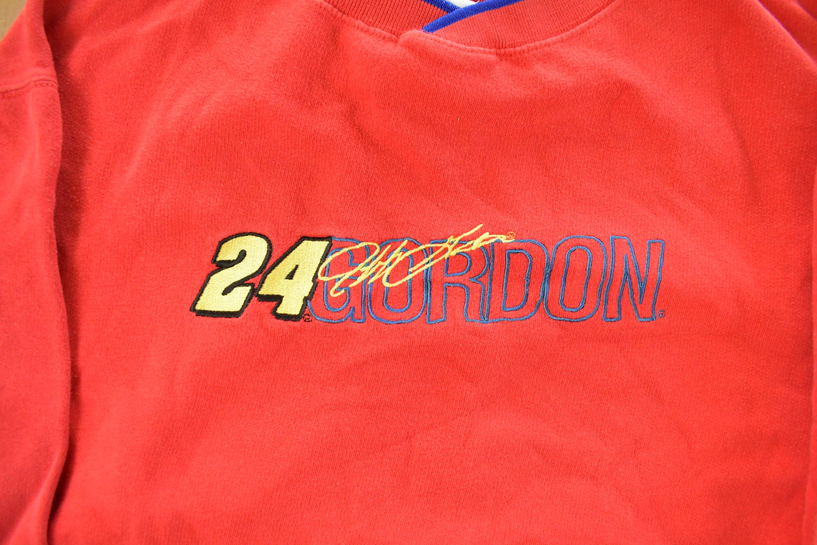 Vintage 1990s Nascar Racing Jeff Gordon Crewneck Sweatshirt Men's Large