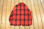 Vintage 1950s Melton Outer-Wear Buffalo Plaid Wool Hunting Jacket Men's XL