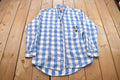 Vintage 1990s Mickey Mouse Plaid Button Up Shirt / 1990s Button Up / Vintage Flannel / Basic Button Up