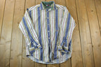 Vintage 90s Tommy Hilfiger Striped Button Up Shirt