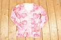 Vintage 1990s Floral Button Up Crewneck Sweatshirt Women's S